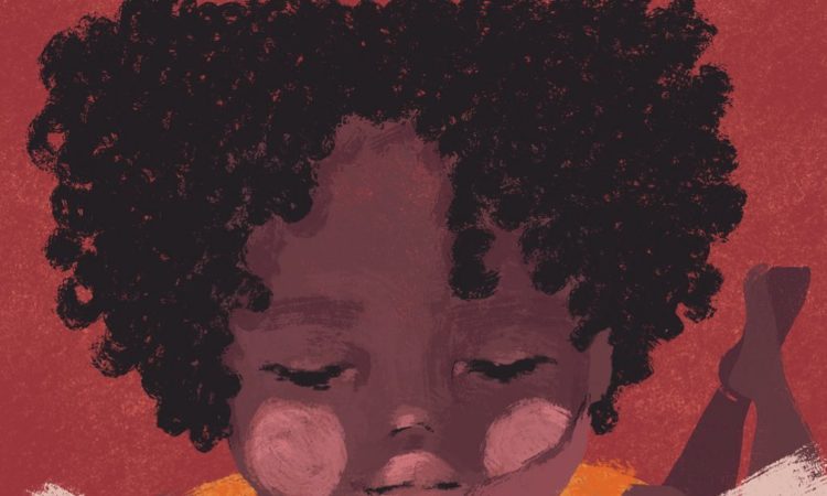 Illustration fille afro-latine lisant